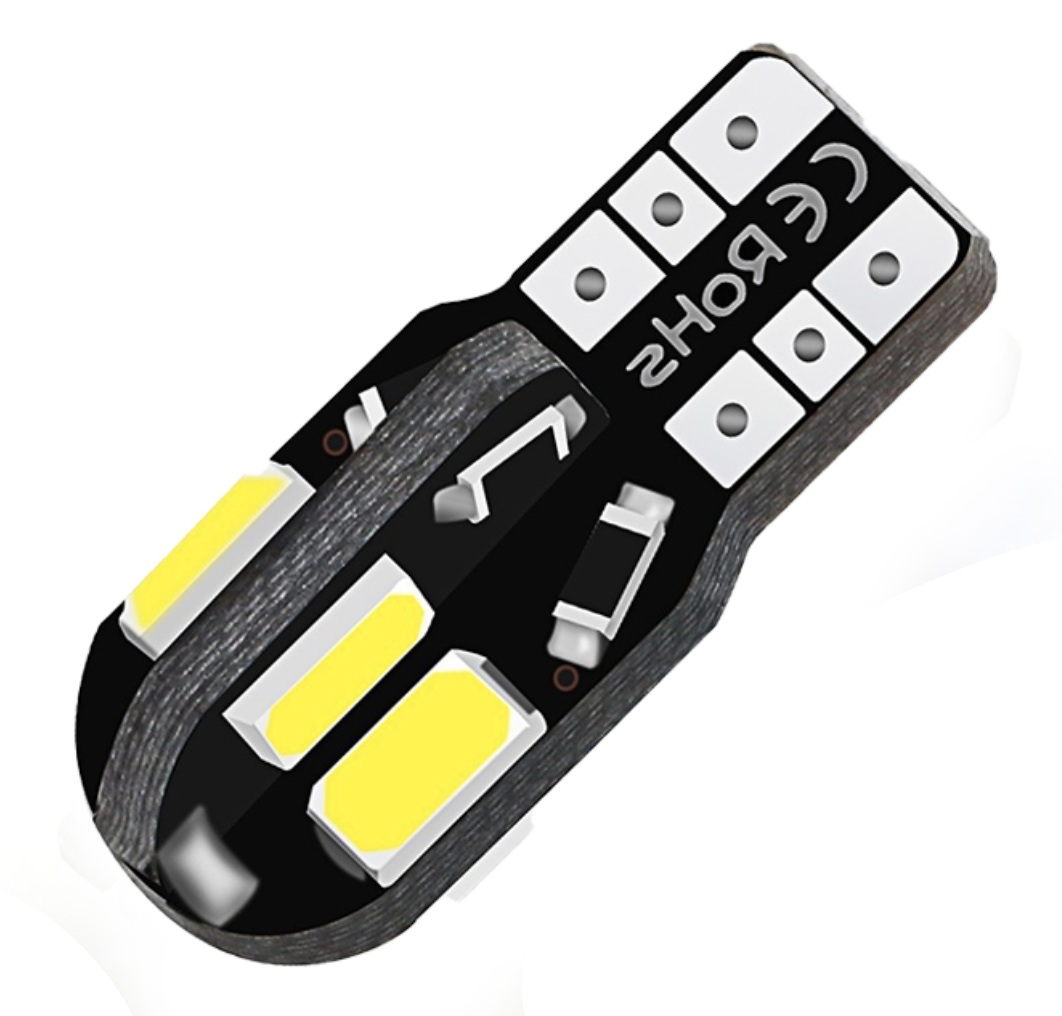 T10 8-SMD LED W5W 5730SMD Canbus лампочка автомобільна - помаранчевий