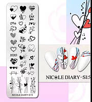 Пластина для стемпинга Nicole Diary-S15