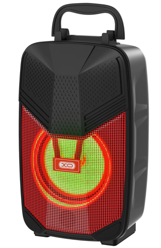 Портативна бездротова Bluetooth колонка з підсвіткою XO-F29 |AUX, SD-card, Bluetooth, USB, FM| Червоний