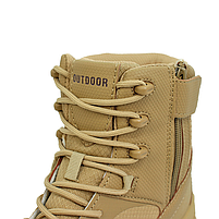 Черевики тактичні Lesko 6676 Outdoor Sand Khaki розмір 43 для ЗСУ чоловічі tactical (Маломірять) 1 шт., фото 3
