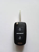 Корпус выкидного ключа Hyundai ACCENT Galakeys 3 кнопки (03-02)