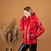Жіноча осіння  куртка  молодіжна 44,46 червоний, фото 4
