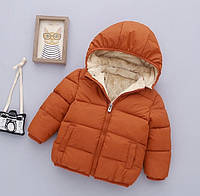 Детская демисезонная куртка, курточка для мальчика и девочки коричневая на весну / осень