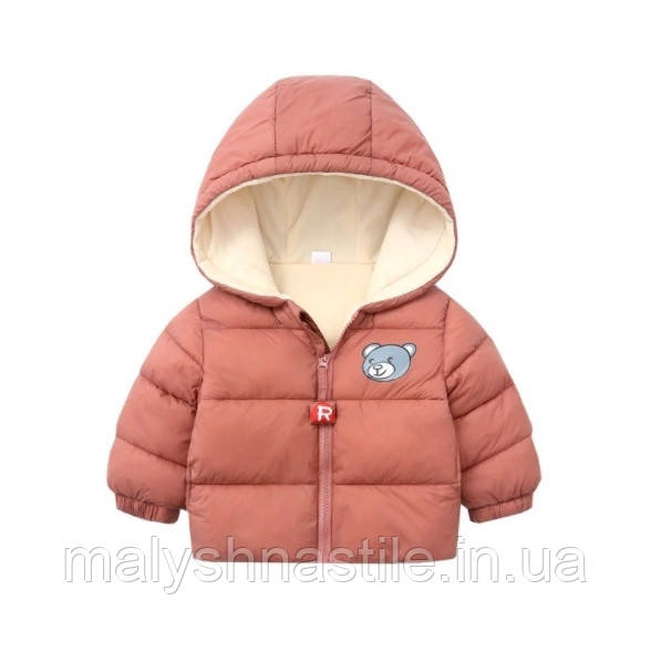 Дитяча куртка, курточка для хлопчика та дівчинки коричнева на весну/осінь