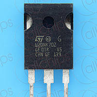 MOSFET N-канал 700В 20А 250мОм STM STW20NK70Z TO247