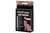 AnimAll (ЭнимАлл) Tofu - Наполнитель соевый для кошачьего туалета персиковый 6 л