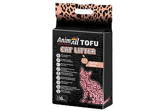 AnimAll (ЕнімАлл) Tofu - Наповнювач соєвий для котячого туалету персиковий 6 л
