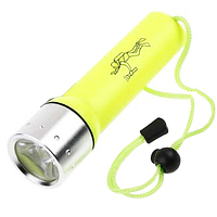 Підводний ліхтар PF 06-T6, ЗУ 220V, 1x18650, кріплення на руку