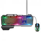 Ігровий набір Gaming Combo 2-in-1 клавіатура + миша HOCO GM12 RGB, фото 4