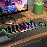 Ігровий набір Gaming Combo 2-in-1 клавіатура + миша HOCO GM12 RGB, фото 9