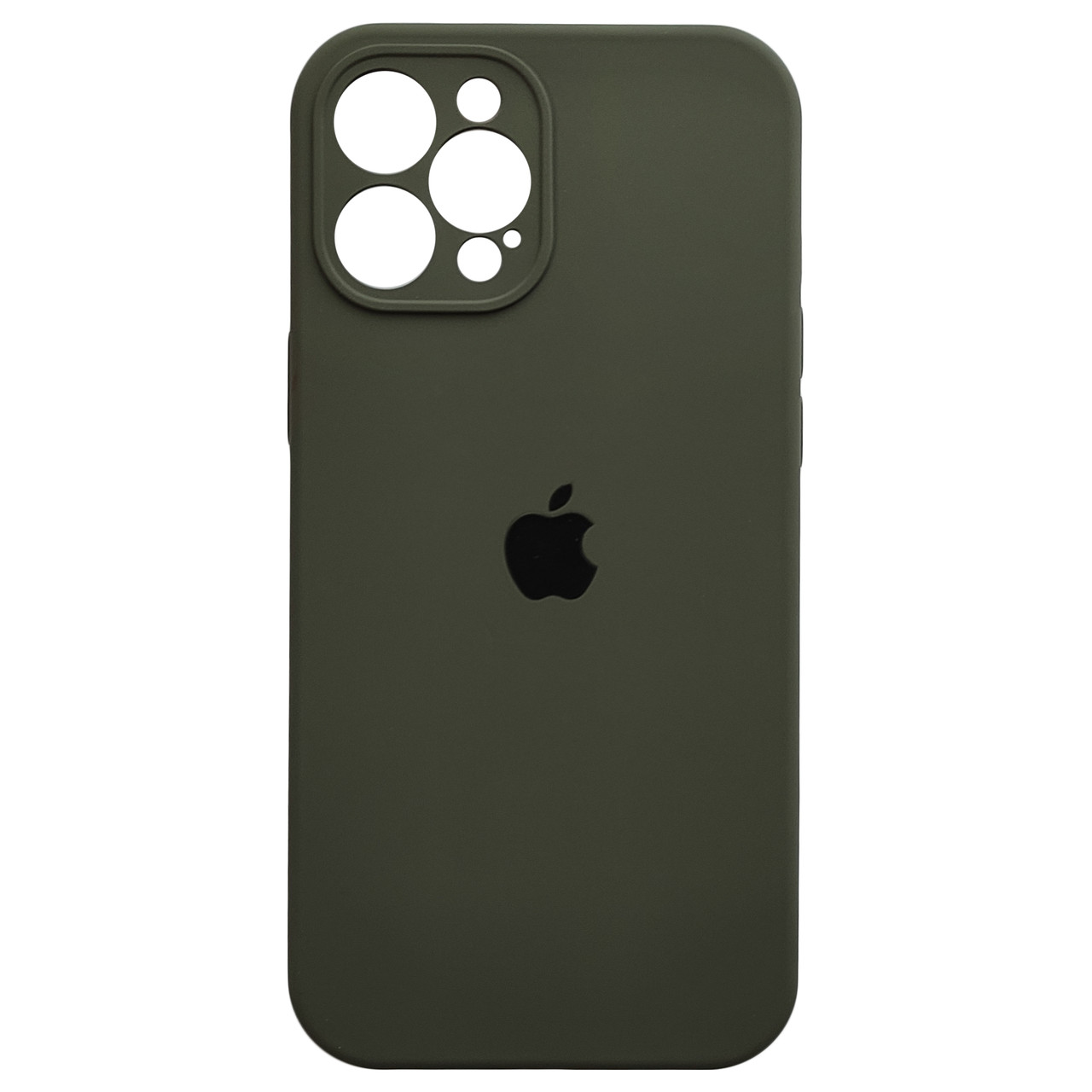 Чохол Silicone Full Camera для Apple iPhone 13 Pro Max Dark Olive