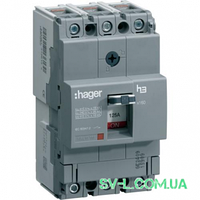 Силовой автоматический выключатель 100А 18kA 3 полюса HDA100L x160 Hager