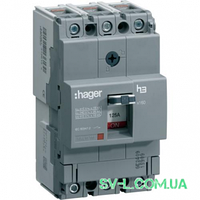 Силовой автоматический выключатель 125А 18kA 3 полюса HDA125L x160 Hager