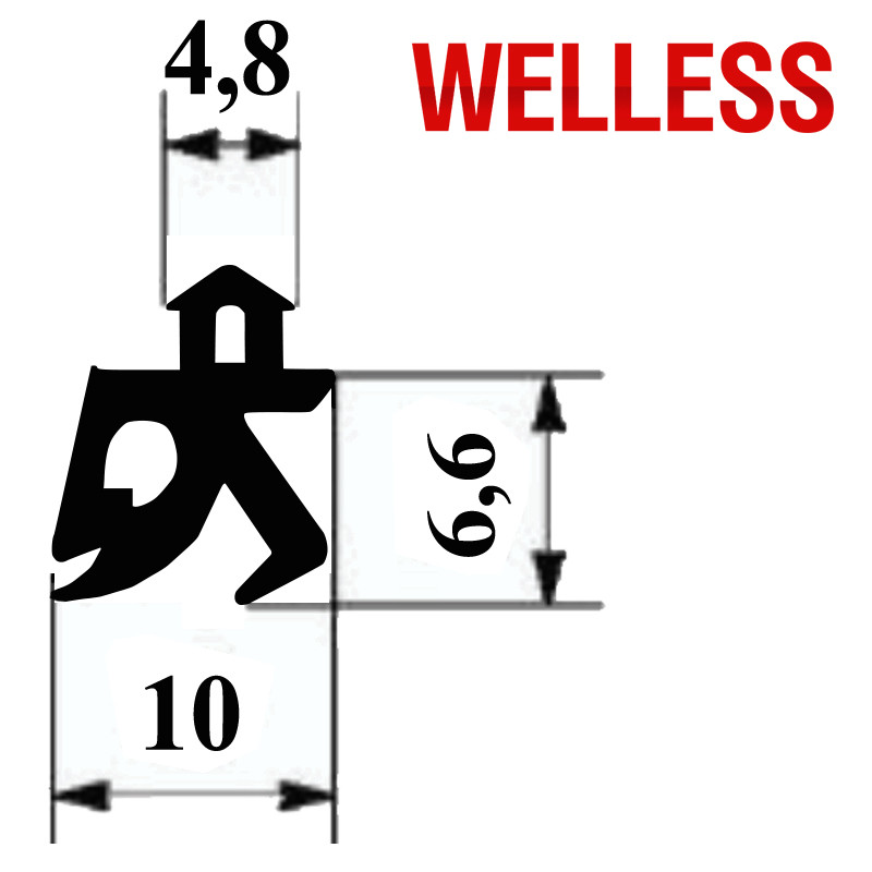 Ущільнювач WELLESS 161-01 ТПЕ сірий (250м)