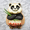 Дитяча екологічна тарілка з дерева у формі тварини "Панда" ясень, фото 10