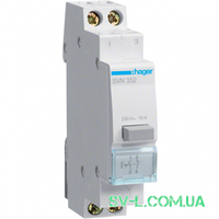 Кнопка управления 1НО+1НЗ 16A 230V SVN352 Hager