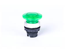 Ex9P1 Ml g, Кнопка грибок зелена з підсвічуванням без фіксації 40мм (105641)