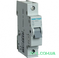 Автоматический выключатель 6A 6кА 1 полюс тип C MC106A Hager