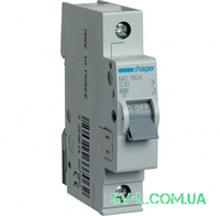 Автоматический выключатель 10A 6кА 1 полюс тип C MC110A Hager