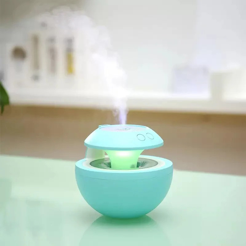 Увлажнитель воздуха с подсветкой Humidifier A39 Мятный мини увлажнитель ночник, ультразвуковой испаритель (GK) - фото 1 - id-p1569894465