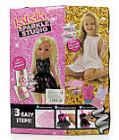 Лялька Isabella "Блискуча студія", сукні, гліттер, трафарети, фото 3