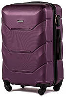 Валіза пластикова WINGS 147 середня фіолетова 65 см