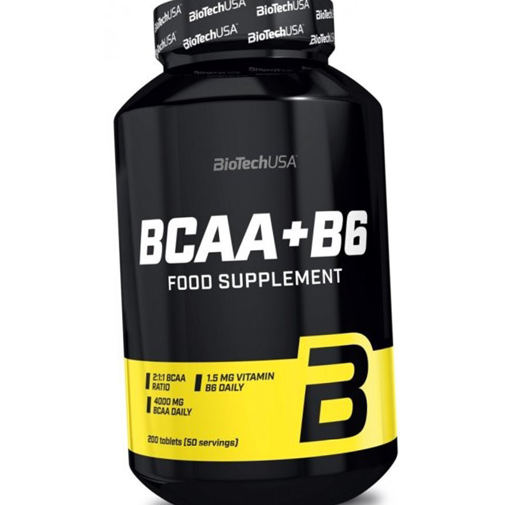 Амінокислоти BCAA Бсаа BioTech BCAA B6 200 пігулок