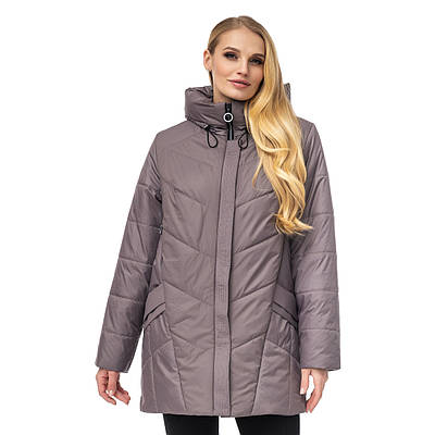 Куртка жіноча демісезонна великих розмірів 52-66 ліловий