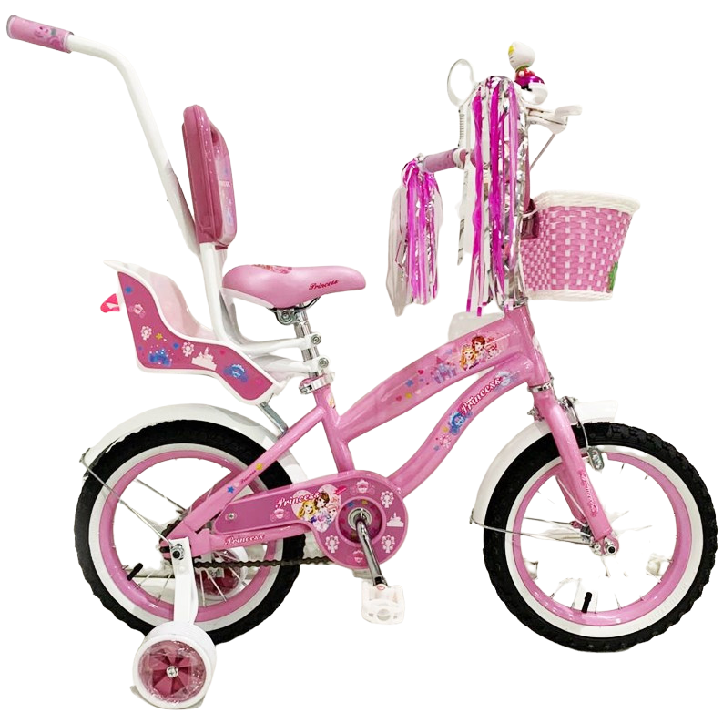 Велосипед Princess Rueda 14 "дитячий з ручкою, фото 1