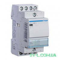 Контактор безшумний ESL426SDC 25A 4НЗ 12V 2м Hager