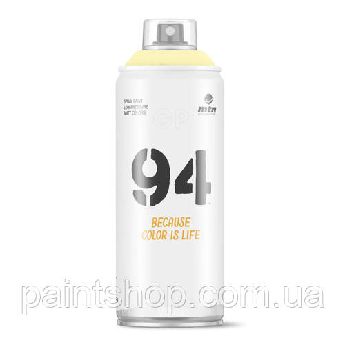 Аерозольна фарба MTN 94 RV-189 Ipanema Yellow (Жовтий) 400 мл