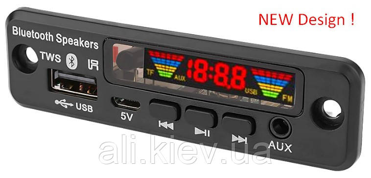 Bluetooth декодер аудіо модуль USB FM TF радіо для автомобіля MP3 5в
