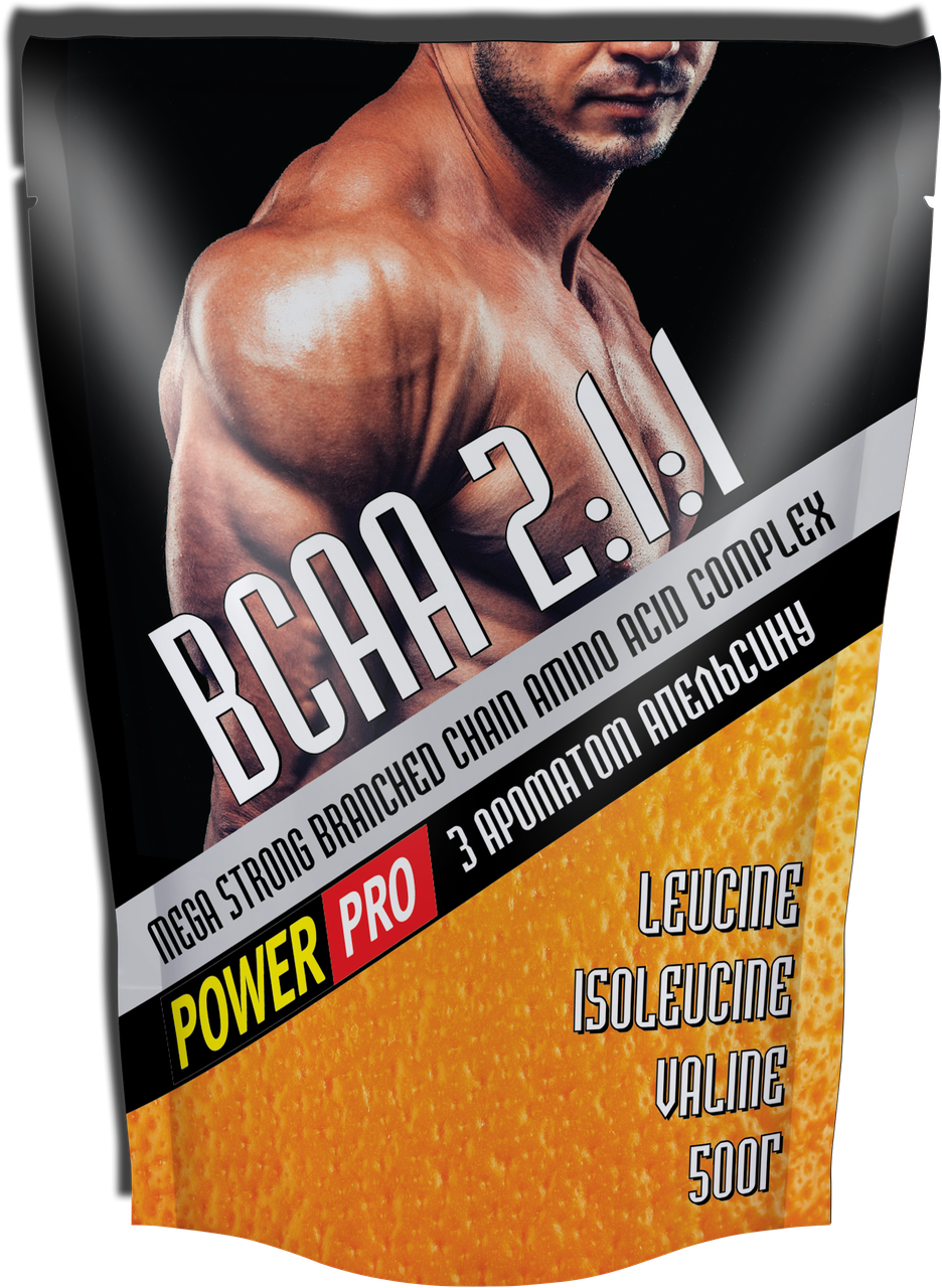 BCAA Mega Strong 2:1:1 Power Pro 500 г Апельсин