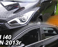 Дефлекторы окон (вставные!) ветровики Hyundai i40 2011-2018 4шт., HEKO, 17276