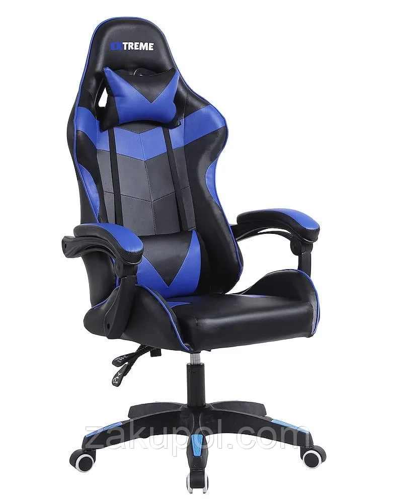 Крісло геймерське Extreme Series RX Blue чорно-синє спортивне ігрове