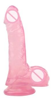 Фалоімітатор реалістичний з мошонкою - Chisa HI-RUBBER 7.5, Pink