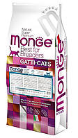 Monge Cat Kitten сухой корм для котят 1-12 месяцев, беременных/кормящих кошек, курица рис 10КГ