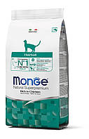 Monge Cat Hairball сухой корм для домашних кошек от комков шерсти в желудке, курица 0,4КГ