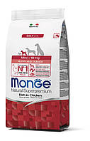 Monge Dog Mini Puppy & Junior сухий корм для цуценят дрібних порід курка з рисом, 0.8КГ
