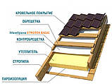 Дахова  гідроізоляційна мембрана  Strotex 1300 Basic  Стротекс Бейсік, фото 8