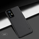 Захисний чехол Nillkin для Xiaomi 12 /12X (Super Frosted Shield) Black Чорний, фото 7