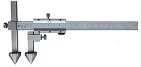 Штангенциркуль ШЦО 20-200-0,02 для измерения расстояний м/у центрами отверстий с коническими вставками **