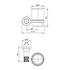Стакан для зубних щіток підвісний IMPRESE BRENTA ZMK091908230 графітовий хром скло 77815, фото 2