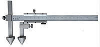 Штангенциркуль ШЦО 20-300-0,02 для измерения расстояний м/у центрами отверстий с коническими вставками **