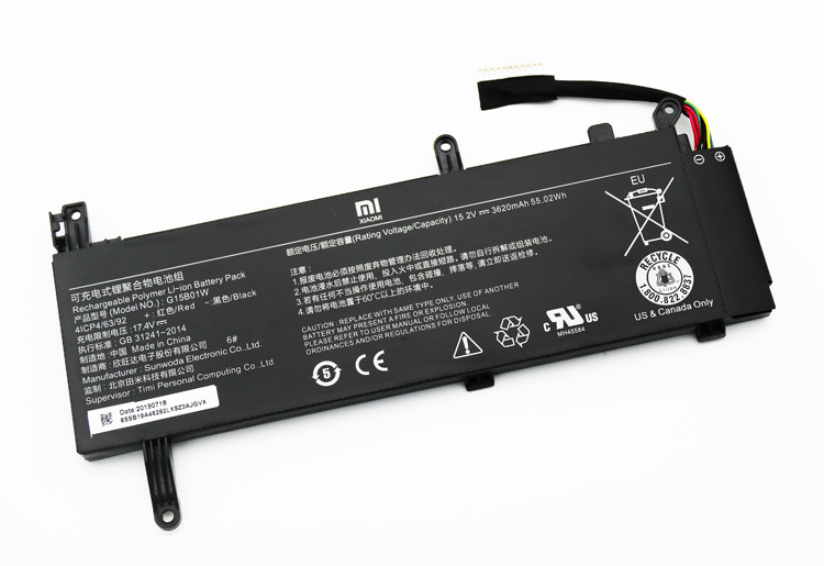 Оригінальна батарея Xiaomi G15B01W (Mi Gaming Laptop 2019) 15.2V 55.02Wh 3620mAh - Акумулятор для ноутбука