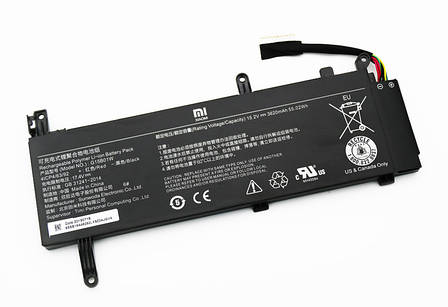 Оригінальна батарея Xiaomi G15B01W (Mi Gaming Laptop 2019) 15.2V 55.02Wh 3620mAh - Акумулятор для ноутбука, фото 1
