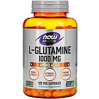 Глютамин L-Glutamine, Now Foods, Sports, 1000 мг, 120 капсул