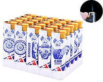 Запальничка пластикова в металевому корпусі SHK (гостре полум'я) (паковання 50 шт.)