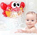 Вubble crab Іграшка для купання у ванній музичний краб, фото 2