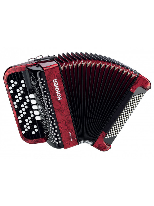 Акордеон + чохол + ремені Nova III 96 Hohner(А-4273) Red, фото 1